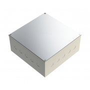 225mm x 225mm x 100mm Galvanised Adaptable Box With Knockouts
